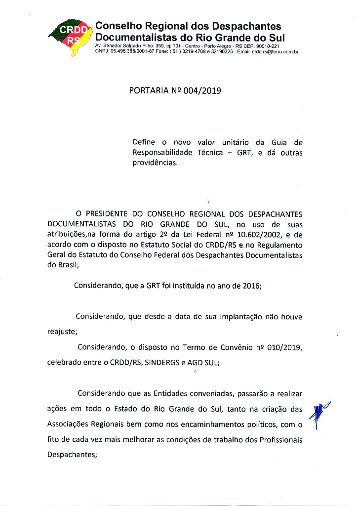 Conselho Regional Dos Despachantes Do Rio Grande Do Sul